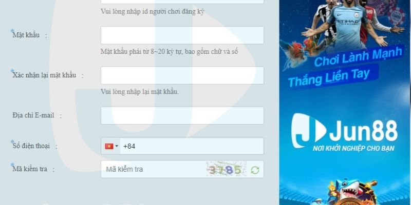 Tạo tài khoản cá độ bóng đá Jun88 để hòa mình cùng đam mê 4 Tạo tài khoản cá độ bóng đá Jun88