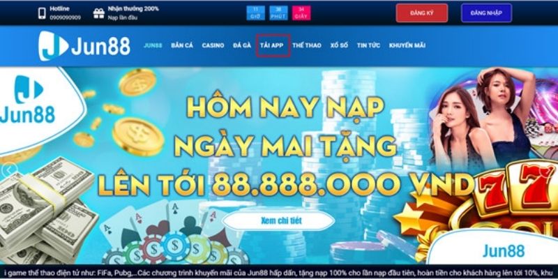 Live casino Jun88 - Hình thức cá cược online hấp dẫn 5 sanh casino 2 4